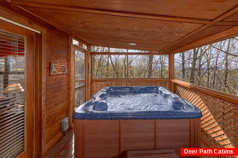 2 Bedroom Cabin near Pigeon Forge with Hot Tub - A Wolf's Den
