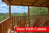 Cabin with Rocking Chair, Deck and Mountain View