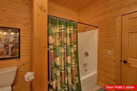 Private Master Bathroom in 4 bedroom cabin - Hillbilly Hideaway