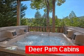 Private Hot Tub with View at 4 bedroom cabin