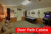 Large Game Room with Pool Table 4 Bedroom Cabin 