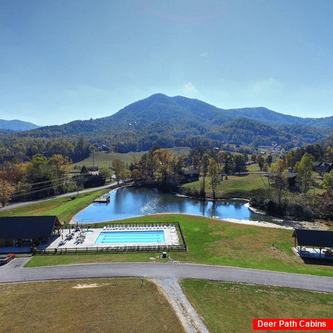 Resort Pool and Pond - Mystic Ridge