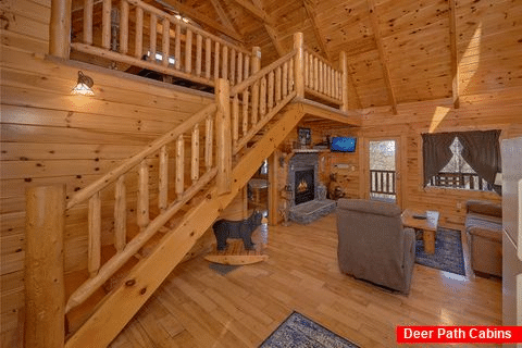 Smoky Mountain 1 Bedroom Cabin with Living Room - Happily Ever After