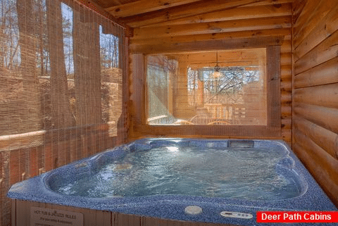 Private Hot Tub with Wooded View - Happily Ever After