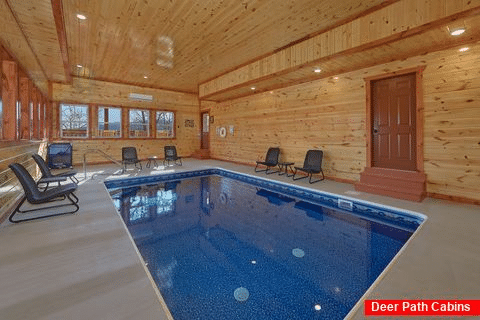 Luxury Cabin with Private Indoor Pool and WiFi - Splashin On Smoky Ridge
