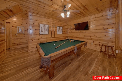 GameRoom with Pool Table - The Woodsy Rest