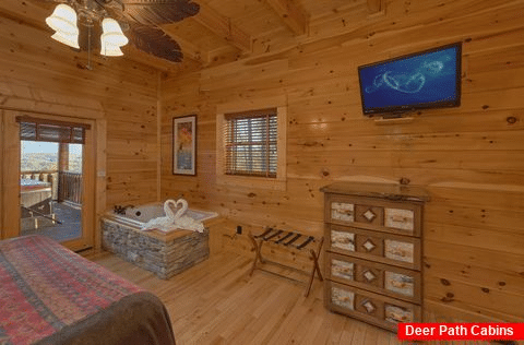 Luxury cabin with 2 Master Suites with Jacuzzis - Summit View Lodge