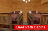 4 Sets of Queen Bunk Beds in 9 bedroom cabin