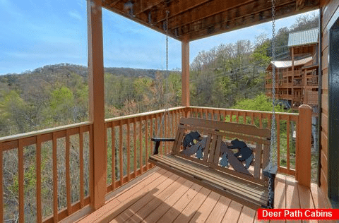 Mountain Views from Gatlinburg cabin deck - A Spectacular View to Remember