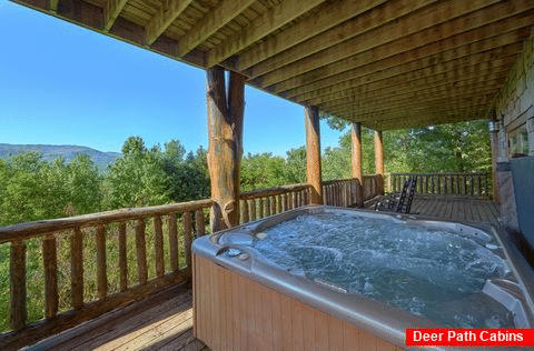 Luxury Cabin Rental with Private Hot Tub - Majestic Peace