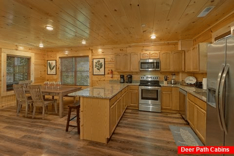 Fully stocked kitchen in 5 bedroom luxury cabin - A Mountain Palace