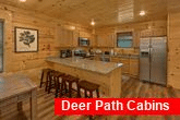 Spacious kitchen and dining area in cabin rental