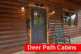 2 bedroom cabin with hand carved decorations