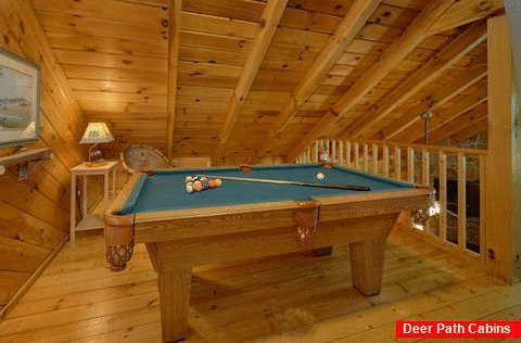 Open Loft Game Room with Pool Table - Have I Told You Lately