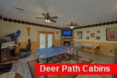 Game Room with Ping Pong Table 6 Bedroom Cabin 