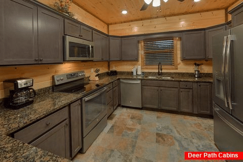 Fully Furnished Kitchen in 3 bedroom cabin - Smoky Bear Lodge