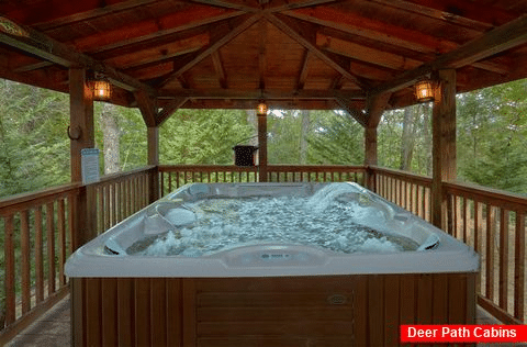 2 Private Hot Tubs 6 Bedroom Cabin Sleeps 18 - KenKnight's Wilderness Lodge