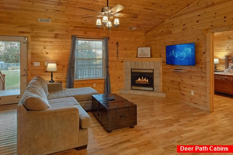 3 bedroom cabin with Fireplace in living room - LoneStar