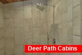 11 bedroom cabin rental with luxurious shower