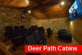 Private Theater Room in Luxury Cabin Rental