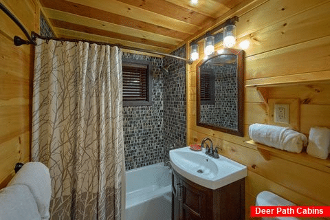 Master Bath in Bluff Mountain Cabin rental - Bluff Mountain Lodge