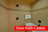 Luxurious Master Bath shower in cabin bathroom