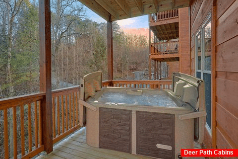 2 bedroom cabin with hot tub and private pool - Hickory Splash