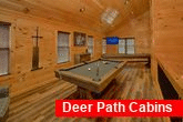 Game Room with Pool Table in 2 bedroom cabin