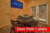 Luxury cabin rental with Poker Table Game Room