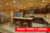 Spacious cabin kitchen and Dining for 11 guests 