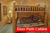 Indoor Pool cabin with queen bunk beds