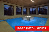 Luxurious cabin with heated indoor pool