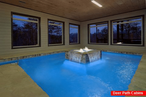 Luxurious cabin with heated indoor pool - Smoky Mountain Masterpiece