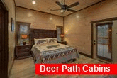 Cabin bedroom with King bed and private bath