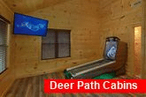 2 bedroom cabin with Skee Ball and Pool table
