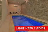 Heated indoor pool in 2 bedroom resort cabin