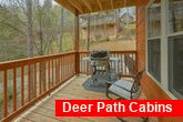 2 bedroom cabin with gas grill and fire pit