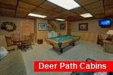 1 bedroom cabin with pool table and washer/dryer