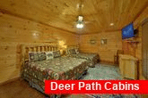 Room with 2 King beds and bath in cabin rental