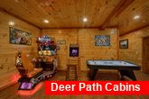 Cabin with Race Car arcade and Skee Ball game