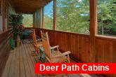 Pigeon Forge cabin rental with hot tub on deck