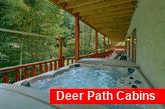 11 bedroom cabin rental with 2 hot tubs