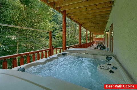 11 bedroom cabin rental with 2 hot tubs - The Big Lebowski