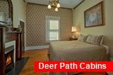 Large Queen Bedroom with Fireplace & Cable TV
