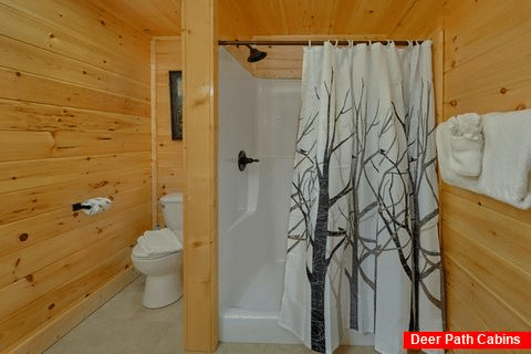 Spacious Master Bathroom with Shower - Pigeon Forge Plunge