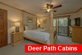 Master Bedroom with King Bed in 4 bedroom cabin
