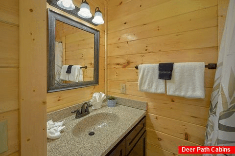 Full Bathroom with Shower Sleeps 12 - Pigeon Forge Plunge