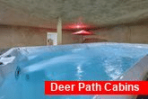 Swim Spa Hot Tub in 4 bedroom cabin rental