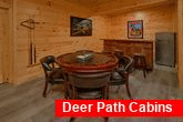8 bedroom cabin with poker table and bar area