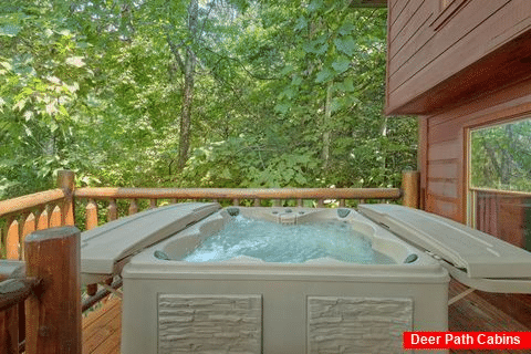 2 Bedroom Cabin with Private Hot Tub and View - Bar None
